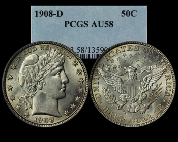 1908-D Barber Half